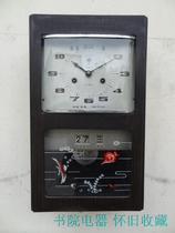 Yantai Polaris double calendar square dial mechanical wall clock from the 1980s nostalgic collection of props and old clocks