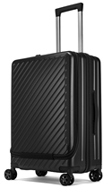 Side open lid luggage female small 20-inch business trolley case 24 mens boarding case light zipper suitcase