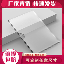 Double-layer acrylic a4 card slot billboard display box slot a3 plexiglass plate processing custom transparent box