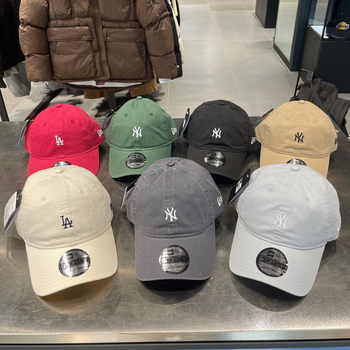 South korea new era small standard soft top baseball cap for men and women classic 940 embroidered curved brim hat couple peaked cap