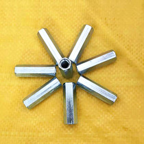 Galvanized extended hexagon joint nut screw screw hanging screw connecting nut M6M8M10M12