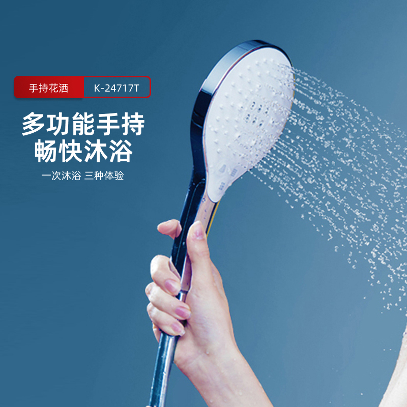 Kohler Kohler Shower Head Single-Head Flexible Rain Three-Mode Water Flow Handheld Shower 24717t