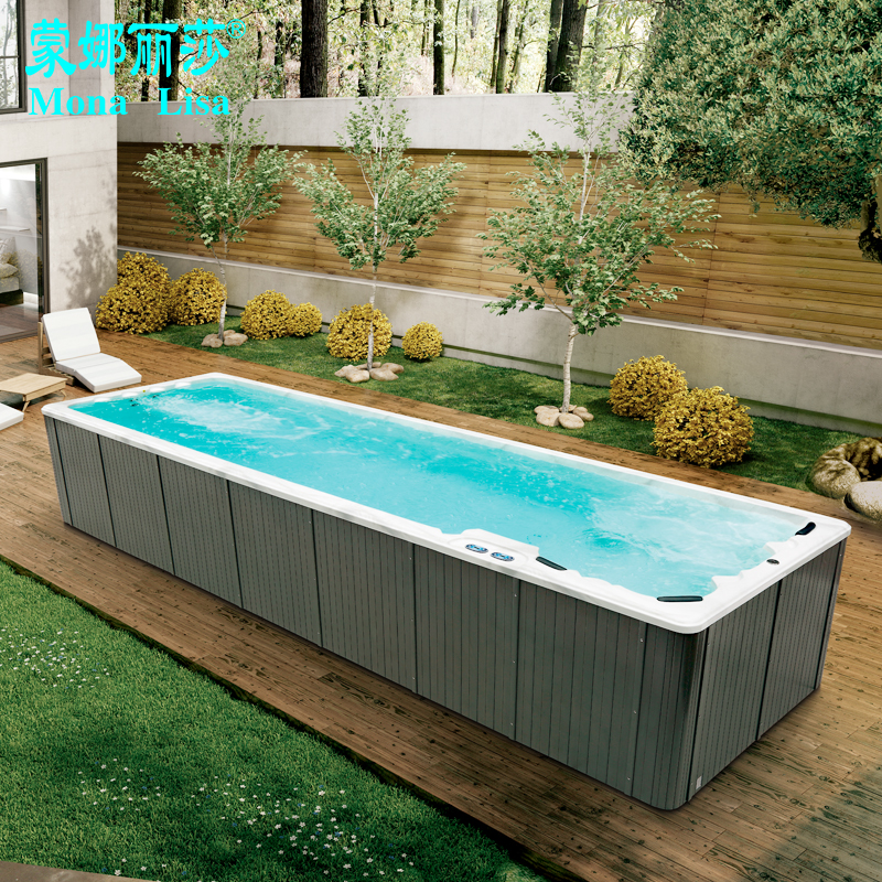 Outdoor installation-free large swimming pool Infinity recoil surf swimming tub Multiplayer sports tub