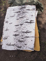 Birch bark home decoration birch bark DIY flower material craft raw material decoration bark bag pipe pillar props