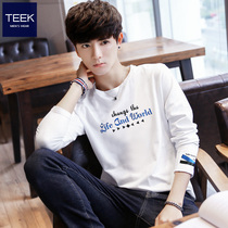 TEEK autumn mens long-sleeved T-shirt ins tide teen student autumn top base small shirt spring and autumn clothes