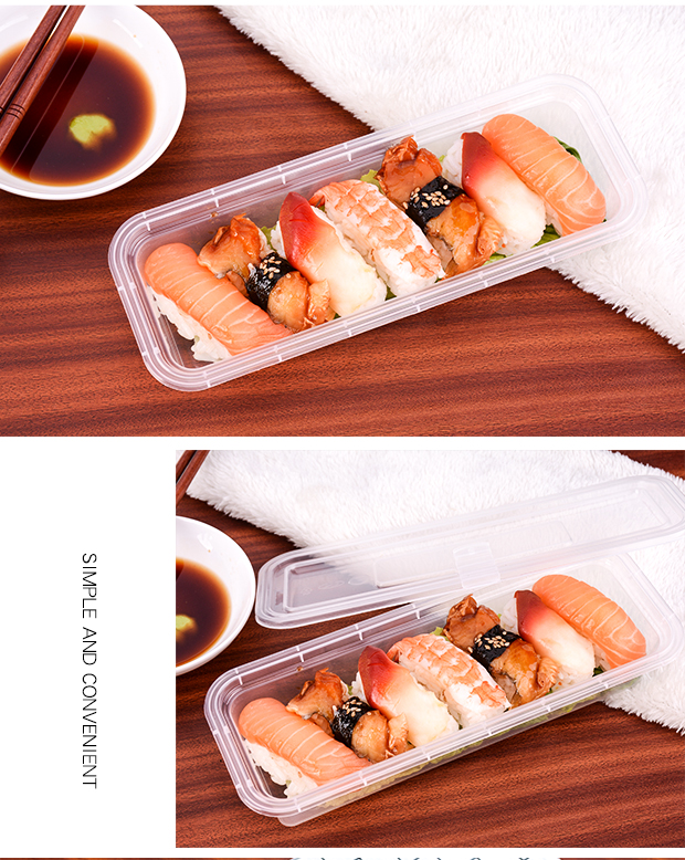 Hộp ăn trưa dùng một lần hộp cơm trưa Hộp sushi hộp đồ ăn nhẹ hình chữ nhật cá hồi hộp takeaway hộp Nhật Bản hộp ăn trưa - Hộp cơm điện sưởi ấm hộp nấu cơm mini