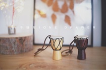 One Drawer Mini cute wooden Tambourine bag pendant Creative key ring Holiday birthday gift