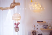 One drawer Hand-made hot air balloon wishing rabbit night light DIY material pack Creative Tanabata gift