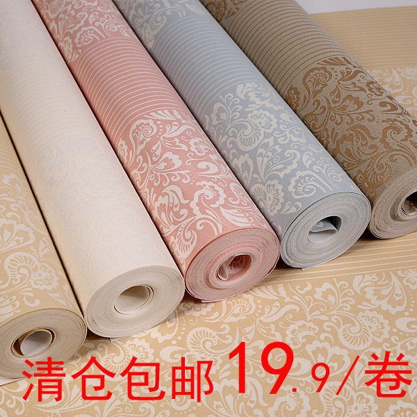 European style vertical stripe modern simple non-woven wallpaper fashion home decoration stripe TV background engineering wallpaper promotion