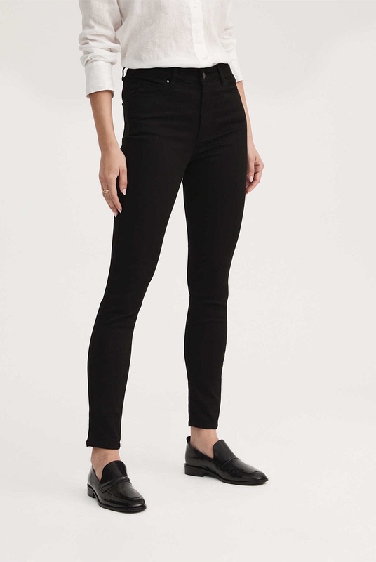 Highly Recommended! Australian Witchery Brand High-Waisted Slimming Black Skinny Jeans with Stretch and Available in Plus Sizes