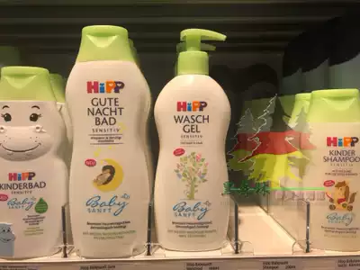 Spot German direct purchase Hipp Xibao Baby Head-to-toe Natural Organic Almond Shampoo and Shower Gel 400ml