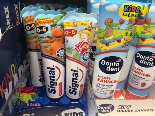 Spot Germany direct purchase signal Jie Nuo edible children's toothpaste 0-6 years old fluoride and calcium to prevent tooth decay