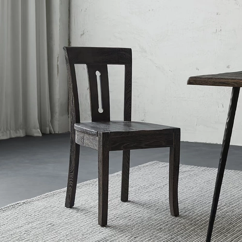 Sinabo/Nordic Silent Wind Full деревянный обеденный стул ретро промышленной ветер импорт дуб и мебель для смайликов