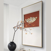 New aristocrat simple entrance decorative painting hanging painting sofa background wall mural vertical new Chinese decorative painting