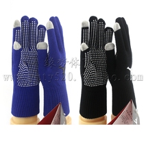Original Single Wool Knit Running Sports Football Team Training Non-slip Rubber Grain Warm Touch Screen Touch Gloves