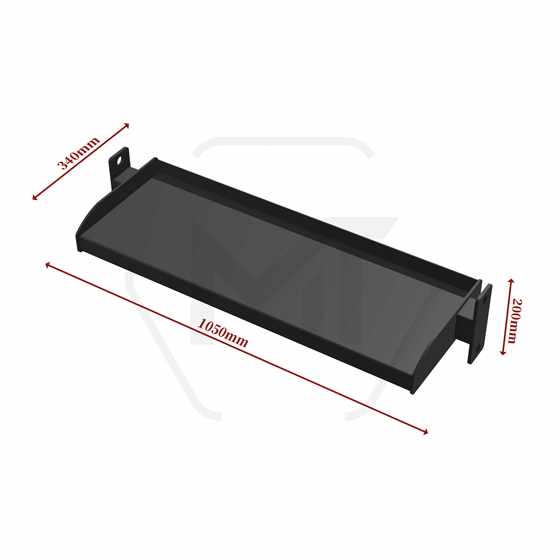 Mt Storage Board Squat and Bench Press Rack Storage (Can Hold Dumbbells/Kettlebells, Protruding Rear Post by 80mm)