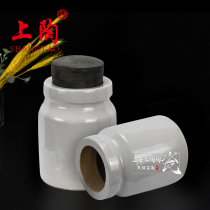 Rubber mouth ceramic ball grinding pot porcelain mouth horizontal ball mill coating altar laboratory grinding tank