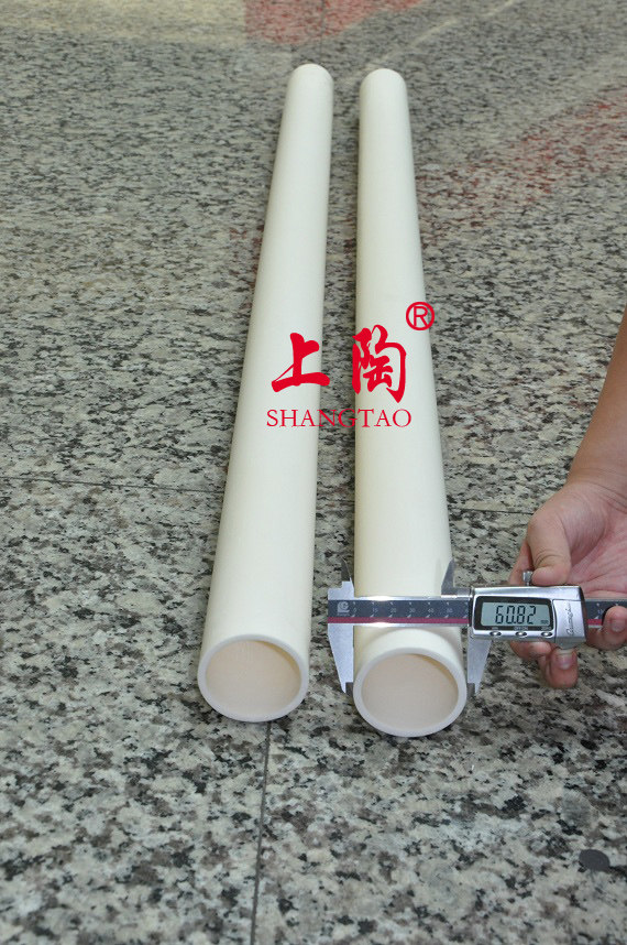 99高纯度刚玉炉管/最高耐温刚玉保护管,氧化铝陶瓷管