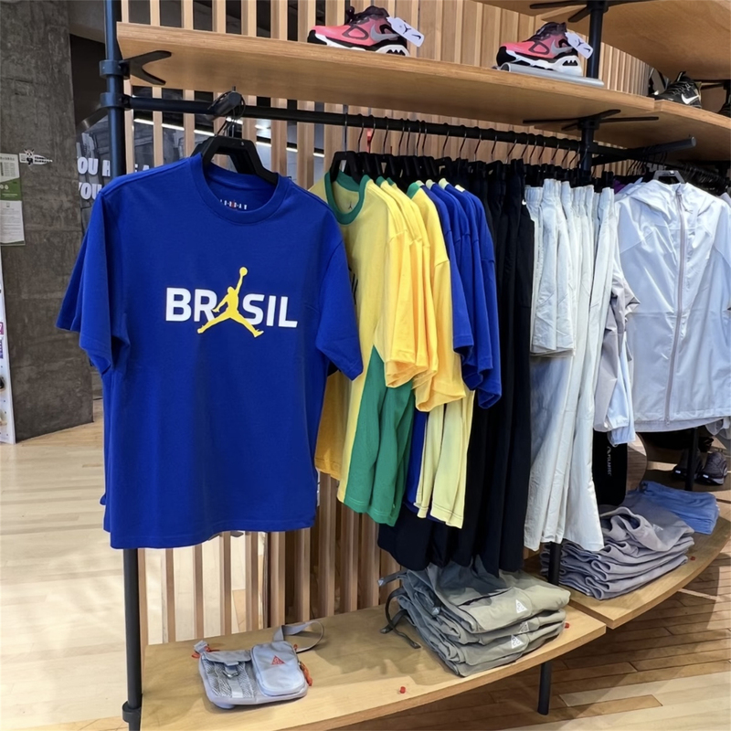 Nike Jordan Brazil Team World Cup Men's Sports Casual Football Short Sleeve T-Shirt If3911
