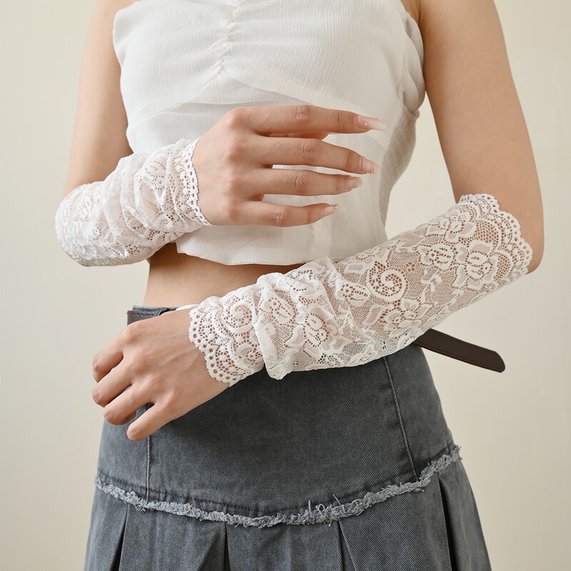 Summer Thin Lace Sleeves, Lace Arm Sleeves, Lace Wrist Guards, Mid-Length Lace Sleeves, Scar-Covering Tattoo Sleeves