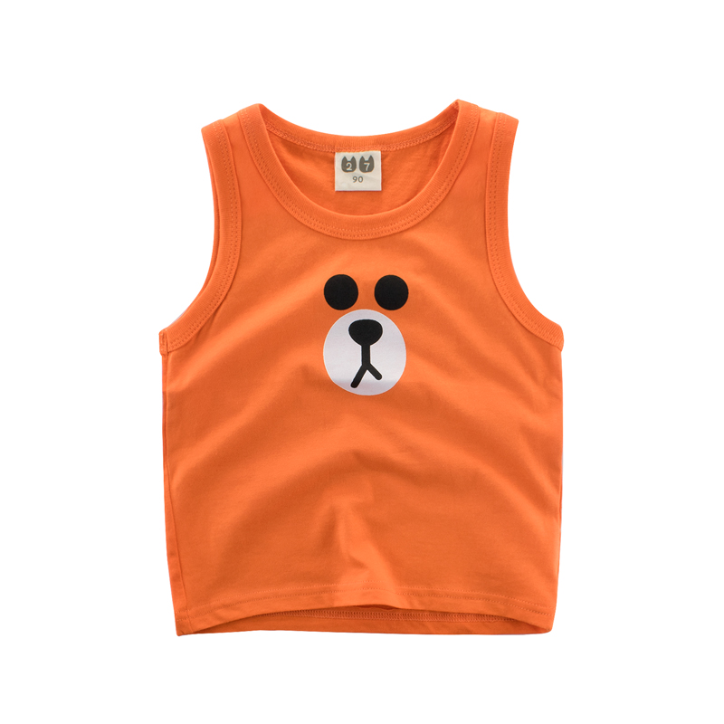 Boys vest trẻ em mùa hè không tay t-shirt Hàn Quốc phiên bản của mùa hè cub ăn mặc mỏng dễ thương 2019 mùa hè mới.