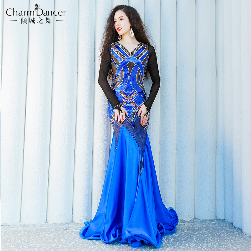 The Leaning City Dance New Belly Dance Performance Suit Folk Iraq Throwing gowns group contest to play out