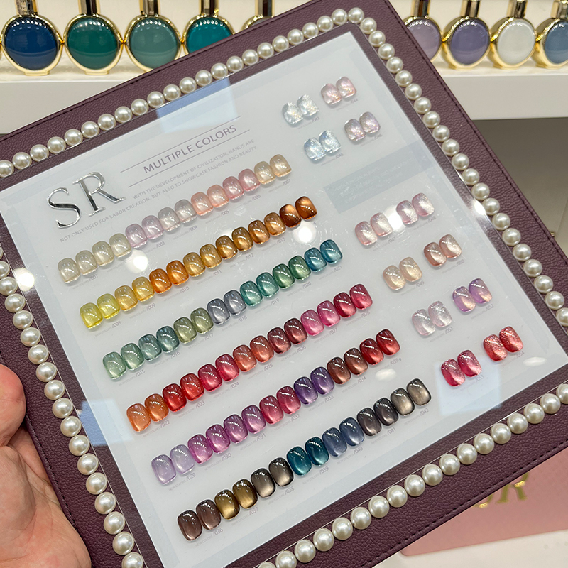 New Gemstone Gel Nail Polish, One-Stroke Application, High Saturation, Glass Bead Cat Eye, Long-Lasting and Strong, Colorful Nails New Gemstone Gel Nail Polish, One-Stroke Application, High Saturation, Glass Bead Cat Eye, Long-Lasting and Strong, Colorful Nails