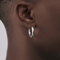 ICEGANG Pure silver S925 Europe and America Great ear rings Ears Nails Men Womens Hip Hop Trendy Street Silver Accessories 100 Tins