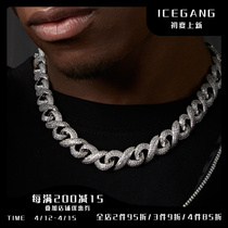 ICEGANG new full drill Cuba necklace mens high level hip hop small crowdsourced refined American accessories official