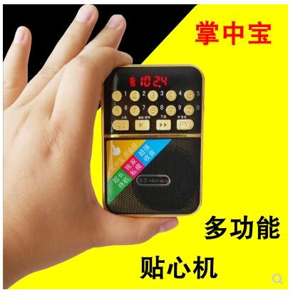 Golden Zheng H9 509 Mini portable Outdoor Card Elderly radio small speaker mp3 with body listening and singing machine