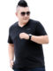 Plus Size Milk Ice Silk Short-Sleeved T-Shirt for Fat Men Pure Color Versatile Outdoor Sports Quick-Drying Clothes Fat Men T-Shirt