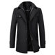 Autumn and Winter Men's Woolen Coat, Business Casual, Plus-Size Jacket, Trendy Dad's Thick Woolen Overcoat
