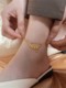 Fortune-Attracting Five Emperors Coin Anklet 2025 New Trendy Copper Coin Good Luck Sexy Anklet 18K Gold Titanium Steel Non-Fading