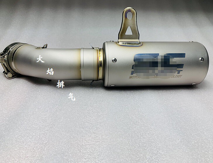 Suitable for BMW R nine T retrofit AK exhaust take iron SC exhaust with iron flame titanium alloy