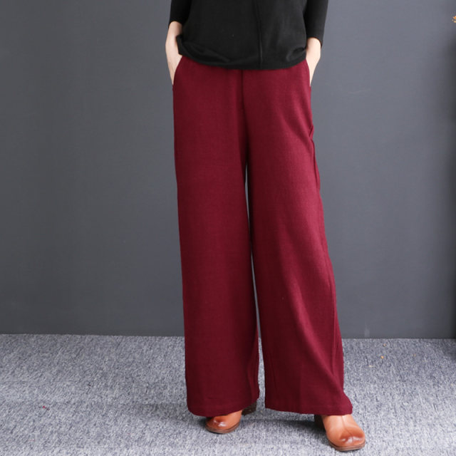 Natural Shop original slimming long-legged linen trousers