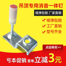 Ceiling artifact silencer King m6 integrated suspended ceiling integrated nail shooting nail m8 silencer wooden keel special fire nail tube card