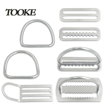 TOOKE 316 stainless steel Japanese clip Japanese buckle D ring belt buckle BCD back flying side hanging diving accessories