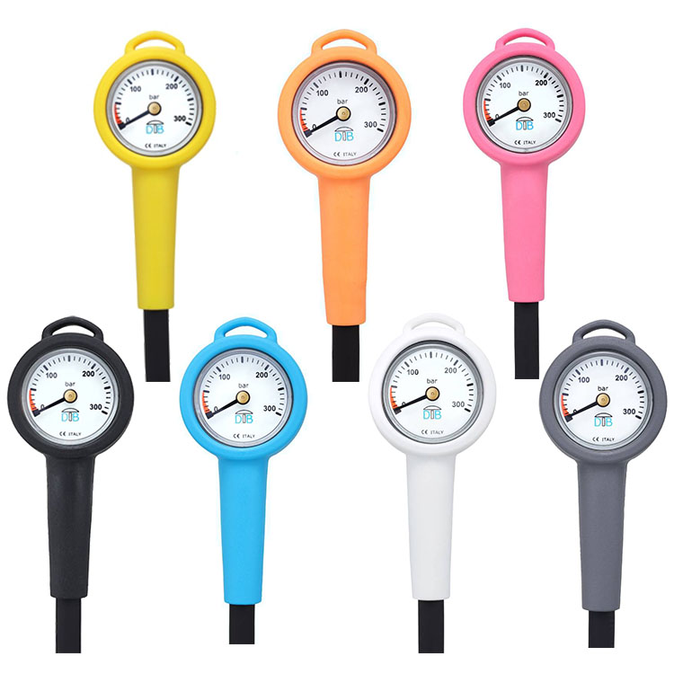 DBT DB TEK Pressure Gauge Diving Pressure Gauge Barometer Residual Pressure Form Joint Table 7 Colors