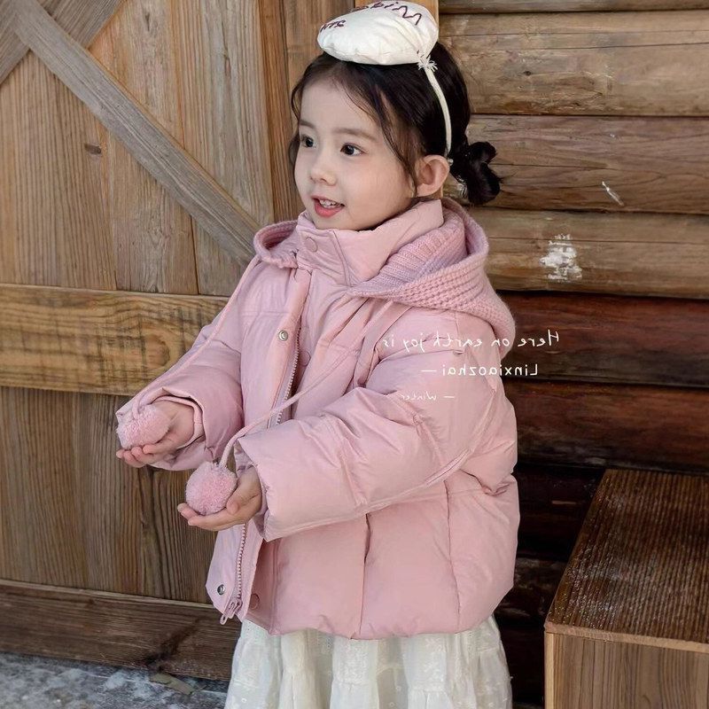 Twin Girls' Matching Outfits, Super Cute Cotton-Padded Jackets, 2025 New Korean-Style Princess Cotton Coat for Children