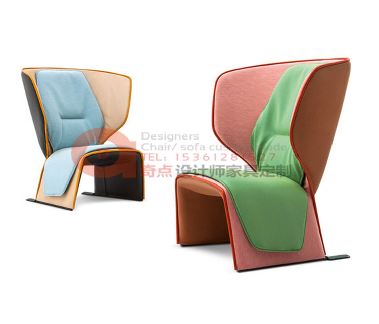Thiết kế nội thất Bắc Âu Tùy chỉnh nội thất Giới tính sofa LOUNGE CHAIR văn phòng mô hình nội thất phòng - Đồ nội thất thiết kế ghế chân quỳ