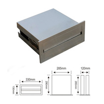 Wood cleaning mirror cabinet rear 304 stainless steel hidden tissue box Drawer type concealed embedded paper suction rack Hand paper box
