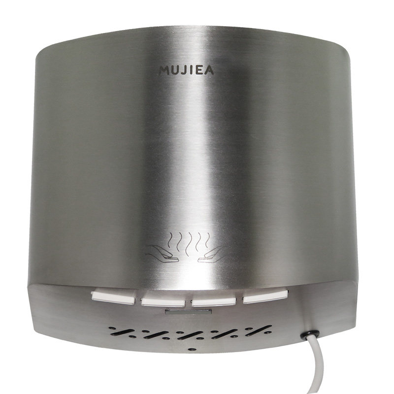 Wood clean stainless steel jet type small ultra-thin hand dryer toilet automatic induction hand dryer hot and cold air drying hand