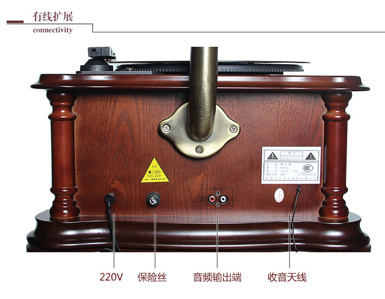 bán đầu đĩa than denon	 Máy ghi âm Tangdian retro cổ lớn sừng vinyl máy ghi âm đài phát thanh vinyl máy ghi âm - Máy hát đầu đĩa than audio technica