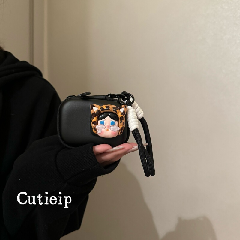 Sweetheart Pie Black Crying Baby Leopard Cat Action Camera Storage Bag Anti-Collision Hard Case Suitable for Action6 Sweetheart Pie Black Crying Baby Leopard Cat Action Camera Storage Bag Anti-Collision Hard Case Suitable for Action6