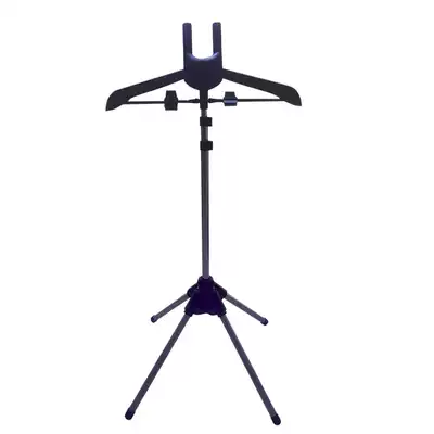 Universal hanging ironing machine bracket hanger three-piece set of telescopic lifting metal rod four-legged bottom plate seat special folding accessories