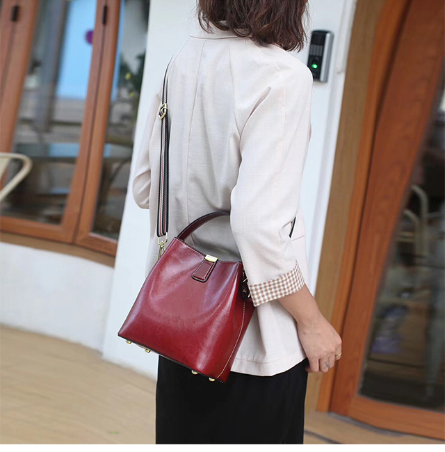 Túi da nữ túi Messenger dung lượng lớn Phiên bản Hàn Quốc 2019 mới đơn giản túi da băng thông rộng túi đeo vai - Túi xách nữ túi xách nữ cao cấp