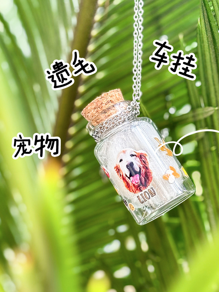 Cat and dog hair bottle pendant car pendant pet souvenir after passing away miss collection collection box friend gift