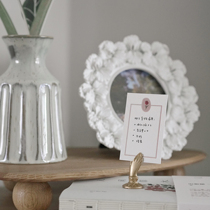 Ink Grain Stationery Institute Tulip Tulip Convex version printed small card rectangular cabin compress to sign Amola sauce