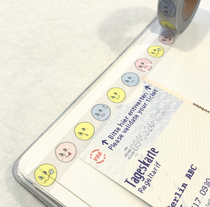 Korea ohlollyday tape oh Loly day face expression and paper tolls smiley face tape