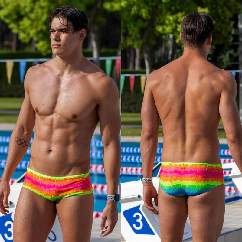 Australian Funky Trunks Men's Professional Boxer Swim Trunks - Brand New, Unopened, in Stock